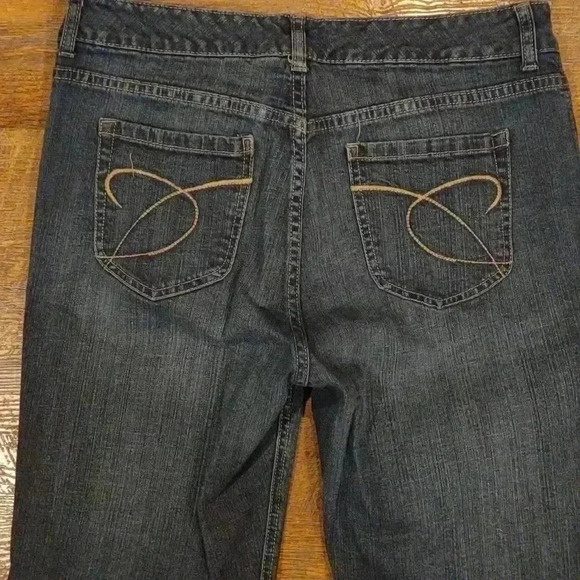 Chico's Platinum wide leg blue denim jeans women's 2 reg - Picture 5 of 5